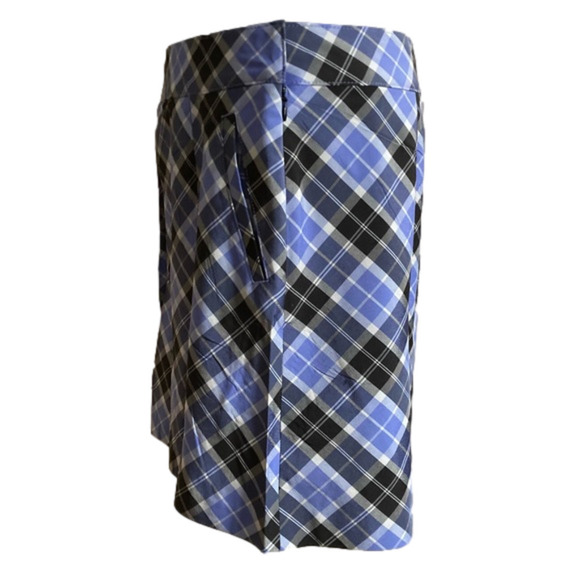 IZOD purple, black, white plaid golf skort. Size 6 - Picture 9 of 12